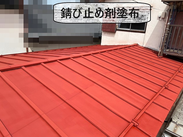 甲府市　屋根塗装工事